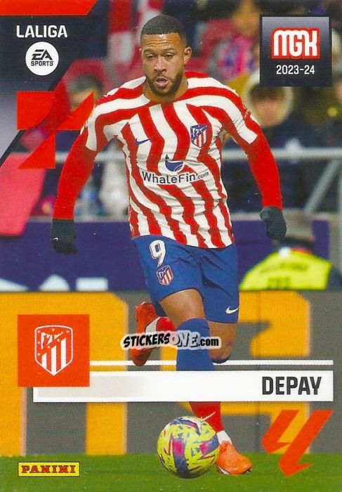 Sticker Depay - LaLiga 2023-2024. Megacracks n. 88 - Panini
