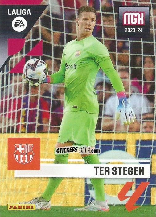 Sticker Ter Stegen - LaLiga 2023-2024. Megacracks n. 92 - Panini
