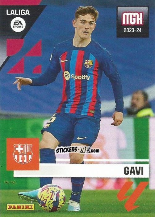 Sticker Gavi - LaLiga 2023-2024. Megacracks n. 101 - Panini