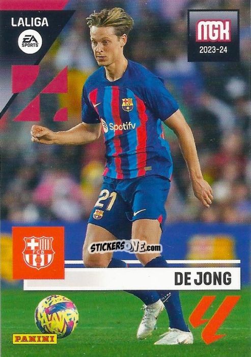 Sticker De Jong - LaLiga 2023-2024. Megacracks n. 102 - Panini