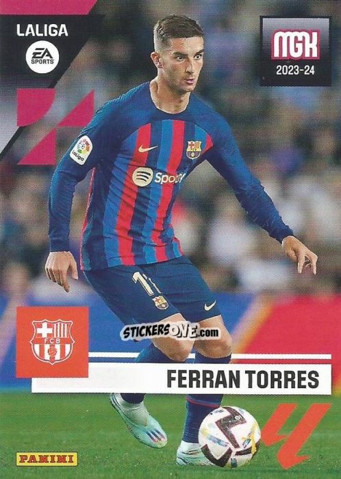 Sticker Ferran Torres - LaLiga 2023-2024. Megacracks n. 105 - Panini