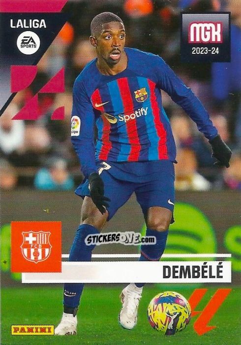 Sticker Dembélé - LaLiga 2023-2024. Megacracks n. 108 - Panini