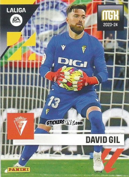 Sticker David Gil - LaLiga 2023-2024. Megacracks n. 129 - Panini