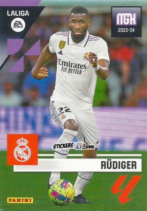 Sticker Rüdiger - LaLiga 2023-2024. Megacracks n. 241 - Panini