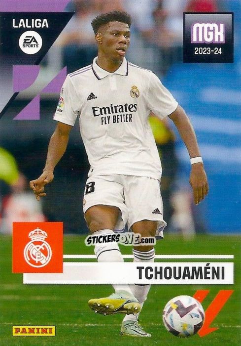 Sticker Tchouaméni - LaLiga 2023-2024. Megacracks n. 244 - Panini