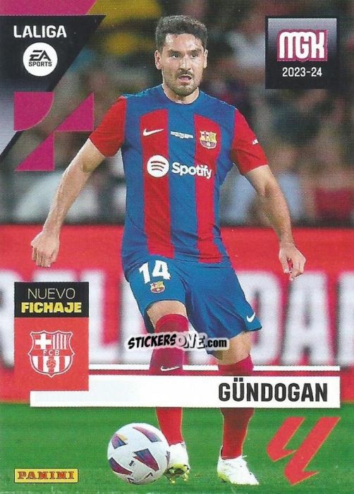 Sticker Gündogan - LaLiga 2023-2024. Megacracks n. 467 - Panini