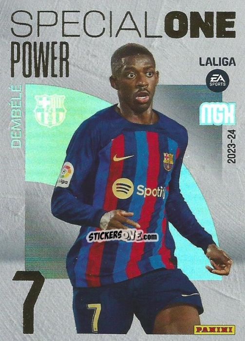 Sticker Dembélé - LaLiga 2023-2024. Megacracks n. 390p - Panini