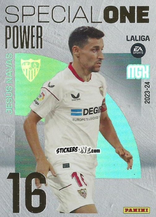Sticker Jesús Navas - LaLiga 2023-2024. Megacracks n. 394p - Panini