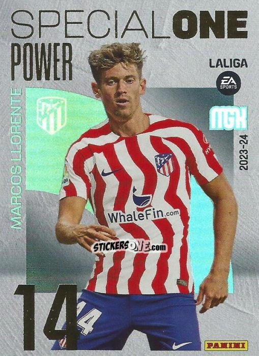 Sticker Marcos Llorente - LaLiga 2023-2024. Megacracks n. 398p - Panini