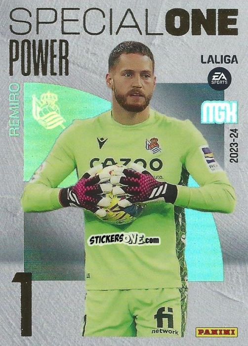 Sticker Remiro - LaLiga 2023-2024. Megacracks n. 402p - Panini