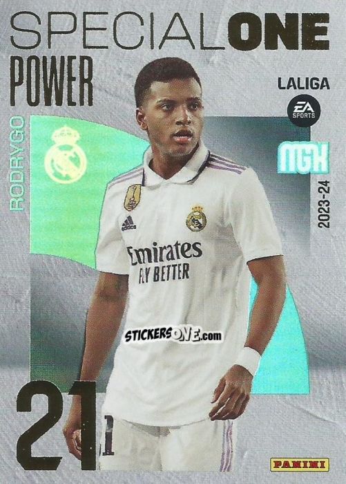 Sticker Rodrygo - LaLiga 2023-2024. Megacracks n. 403p - Panini