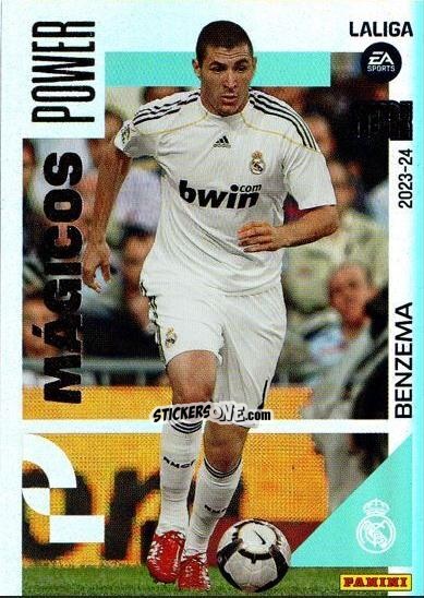 Figurina Benzema - LaLiga 2023-2024. Megacracks n. 433p - Panini