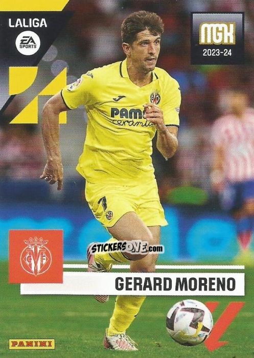 Sticker Gerard Moreno - LaLiga 2023-2024. Megacracks n. 377 - Panini