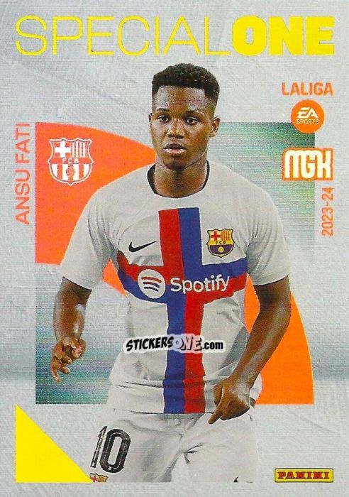 Sticker Ansu Fati - LaLiga 2023-2024. Megacracks n. 381 - Panini