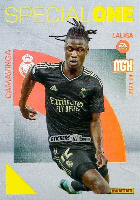 Sticker Camavinga - LaLiga 2023-2024. Megacracks n. 386 - Panini