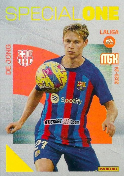Sticker De Jong - LaLiga 2023-2024. Megacracks n. 389 - Panini