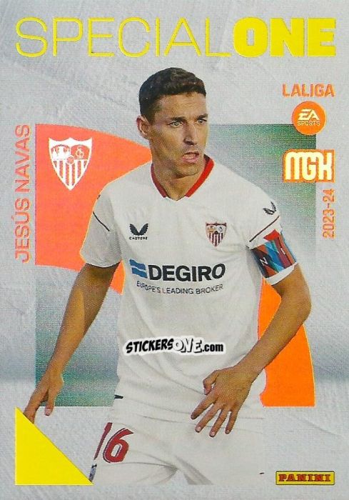 Sticker Jesús Navas - LaLiga 2023-2024. Megacracks n. 394 - Panini