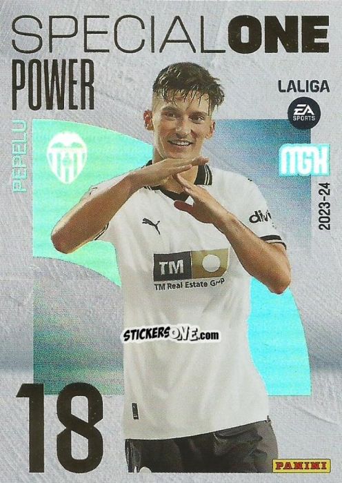 Sticker Pepelu - LaLiga 2023-2024. Megacracks n. 510P - Panini