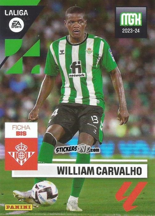 Sticker William Carvalho - LaLiga 2023-2024. Megacracks n. 119BIS - Panini