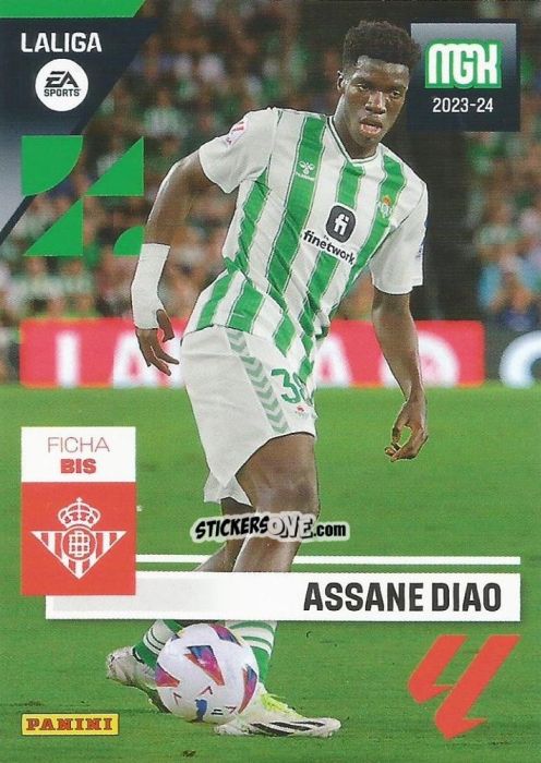 Sticker Assane Diao - LaLiga 2023-2024. Megacracks n. 122BIS - Panini