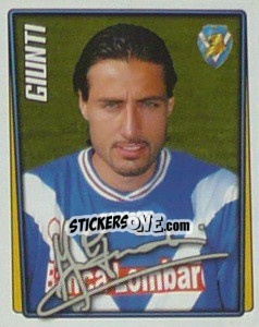 Sticker Federico Giunti - Calcio 2001-2002 - Merlin
