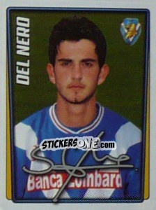 Sticker Simone del Nero - Calcio 2001-2002 - Merlin