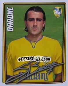 Figurina Simone Barone - Calcio 2001-2002 - Merlin