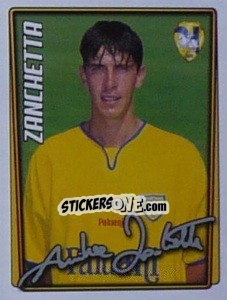 Figurina Andrea Zanchetta - Calcio 2001-2002 - Merlin