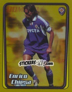 Figurina Enrico Chiesa (Il Bomber) - Calcio 2001-2002 - Merlin
