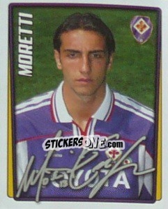 Sticker Emiliano Moretti - Calcio 2001-2002 - Merlin