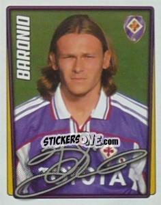 Sticker Roberto Baronio - Calcio 2001-2002 - Merlin