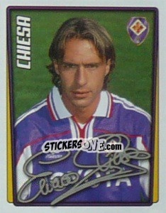 Sticker Enrico Chiesa - Calcio 2001-2002 - Merlin