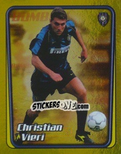 Sticker Christian Vieri (Il Bomber) - Calcio 2001-2002 n. 118 - Merlin
