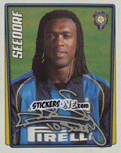 Figurina Clarence Seedorf - Calcio 2001-2002 - Merlin