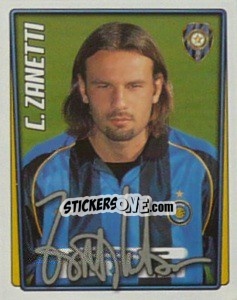 Figurina Cristiano Zanetti - Calcio 2001-2002 - Merlin