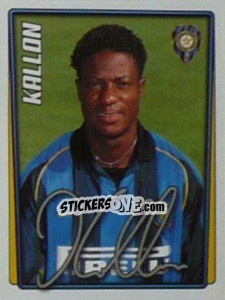 Sticker Mohamed Kallon - Calcio 2001-2002 - Merlin