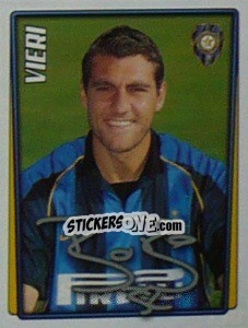 Figurina Christian Vieri - Calcio 2001-2002 - Merlin