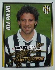 Sticker Alessandro del Piero - Calcio 2001-2002 - Merlin