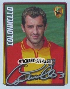 Figurina Gianluca Colonnello - Calcio 2001-2002 - Merlin