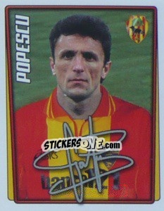 Figurina Gheorghe Popescu - Calcio 2001-2002 - Merlin