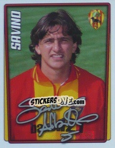 Figurina Alberto Savino - Calcio 2001-2002 - Merlin