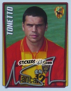Sticker Max Tonetto - Calcio 2001-2002 - Merlin