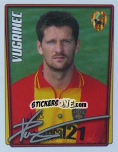 Figurina Davor Vugrinec - Calcio 2001-2002 - Merlin