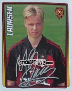 Figurina Martin Laursen - Calcio 2001-2002 - Merlin