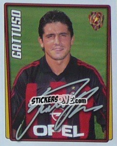 Figurina Gennaro Gattuso - Calcio 2001-2002 - Merlin