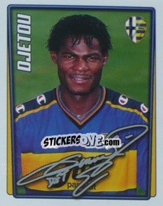 Sticker Martin Djetou - Calcio 2001-2002 - Merlin