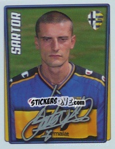 Sticker Luigi Sartor - Calcio 2001-2002 - Merlin
