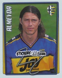 Figurina Matias Almeyda - Calcio 2001-2002 - Merlin