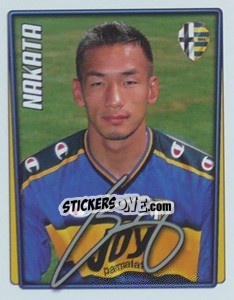 Cromo Hidetoshi Nakata - Calcio 2001-2002 - Merlin