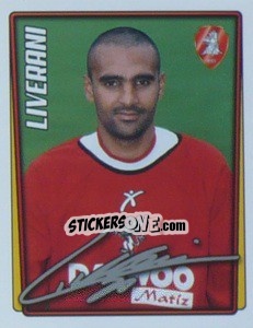 Sticker Fabio Liverani - Calcio 2001-2002 - Merlin